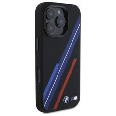 BMW Silicone Random Lines MagSafe Case for iPhone 16 Pro Max - Black-thumb-3