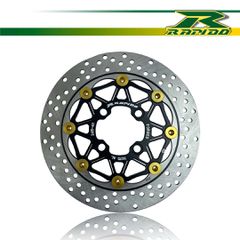 ΔΙΣΚΟΠΛΑΚΑ ΕΜΠΡΟΣ RAPIDO FD01 245MM ΜΑΥΡΗ YAMAHA CRYPTON X135 / YAMAHA CRYPTON T110 / YAMAHA CRYPTON R115 / YAHAMA CRYPTON R105 / YAMAHA Z125