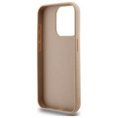 DKNY Quilted Stack Logo iPhone 15 Pro Max Case - Beige-thumb-4