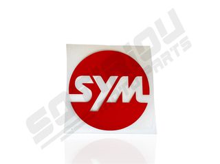 ΑΥΤΟΚΟΛΛΗΤΟ ΛΟΓΟΤΥΠΟ SYM ΚΟΚΚΙΝΟ 9Χ9 cm