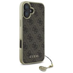Guess 4G Charms Collection iPhone 16 Plus Case - Brown-thumb-3