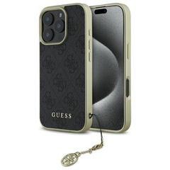Guess 4G Charms Collection case for iPhone 16 Pro Max - black
