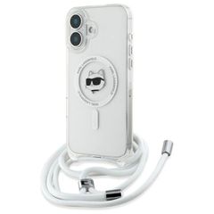 Karl Lagerfeld IML Choupette Head & Cord Magsafe iPhone 16 Case - Clear
