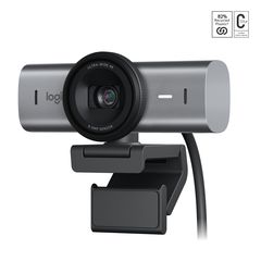 Logitech - MX Brio Ultra HD 4K Collaboration and Streaming Webcam - Graphite / Computers-thumb-1
