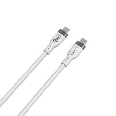Hyper - 2M Silicone 240W USB-C Charging Cable - White-thumb-3