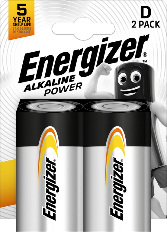 Energizer - Battery D/LR20 Alkaline Power 2-Pack / Electronics
