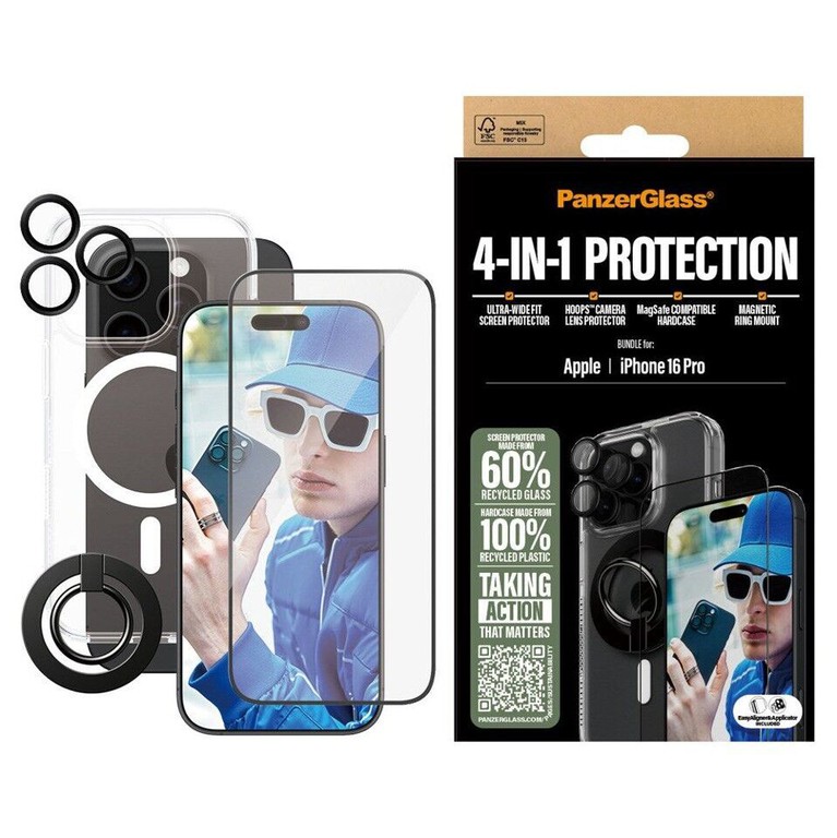 PanzerGlass - iPhone 16 Pro 4-in-1 Protection Bundle
