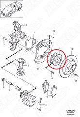 VOLVO 9173872 Μουαγιέ Ρουλεμάν τροχών ο πίσω άξονας ταιριάζει αριστερά και δεξιά Volvo S60 (-2009), S80 (-2006), V70 P26-thumb-3