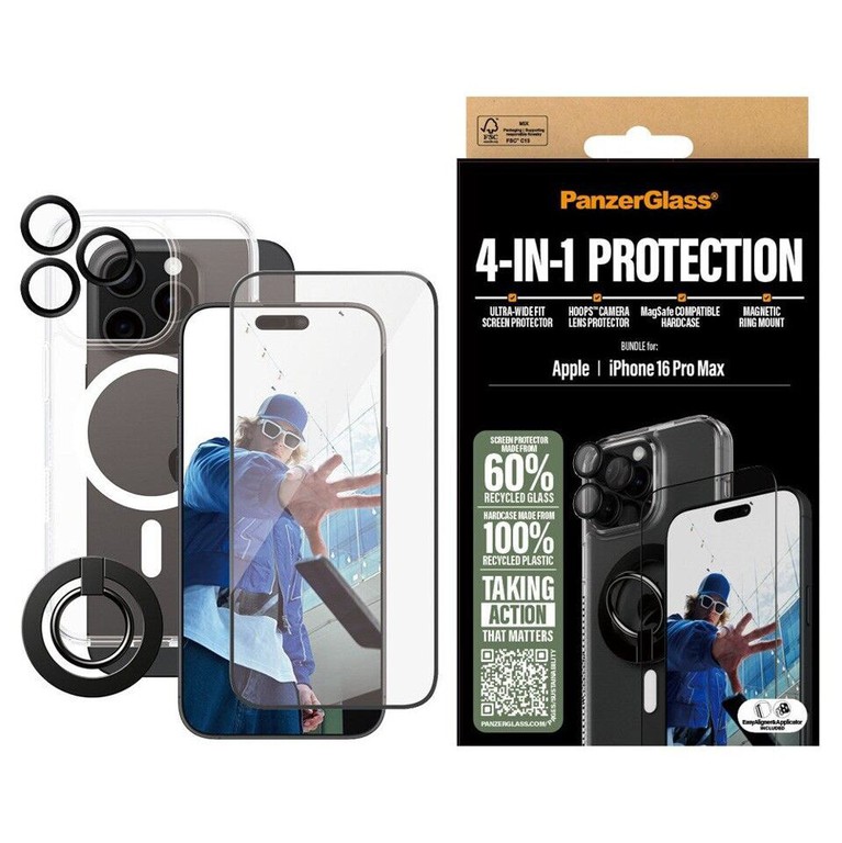 PanzerGlass - iPhone 16 Pro Max 6.9'' 4-in-1 Protection Bundle / Electronics