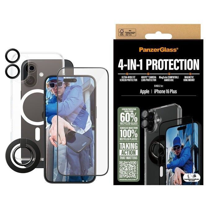 PanzerGlass - iPhone 16 Plus 6.7'' 4-in-1 Protection Bundle / Electronics