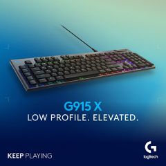 Logitech - G915 X Low-Profle Wired Gaming Keyboard-thumb-4