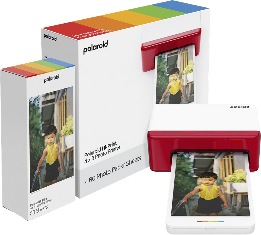 Polaroid - Hi-Print 4x6 E-Box Photo Printer - White / Computers