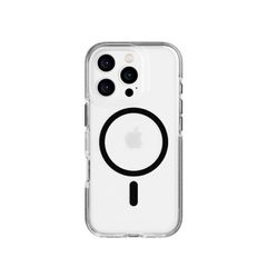 Tech21 - Evo Crystal - Cover - iPhone 16 Pro - Crystal MagSafe - Black / Electronics