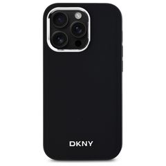 DKNY Plain Logo MagSafe iPhone 14 Pro Case - Black-thumb-2