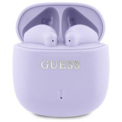 Guess Bluetooth headphones GUTWSJ14ESGU TWS + docking station purple/purple Printed Classic Logo