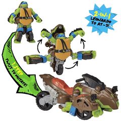 Turtles - Mutant Mayhem Transformer Turtle - Leonardo-thumb-2