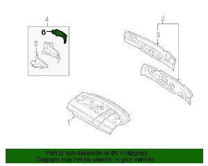 VOLVO 30802332 Πίσω πλαίσιο στήριξης εσωτερικού κλεισίματος πινάκα δεξιά (Δεξιά, Εσωτερική) Volvo S40 00-05 