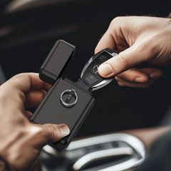 Tech-Protect KLR200 Metal Car Key Case RFID Blocking - Black-thumb-4
