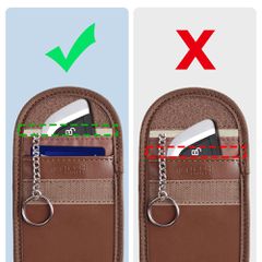 Tech-Protect KLR100 RFID Blocking Car Key Case - Brown-thumb-2