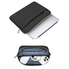 Tech-Protect Puffy 13-14" Laptop Bag - Black-thumb-4