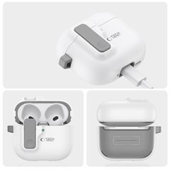 Tech-Protect Slim Hook Case for AirPods 4 - White-thumb-4