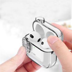 Tech-Protect Slim Hook Case for AirPods 4 - Clear-thumb-2