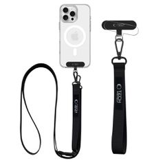 Tech-Protect C65 Rope Crossbody Leash - Black-thumb-1