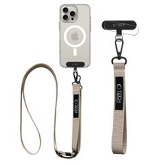 Tech-Protect C65 Rope Crossbody Leash - Beige-thumb-1