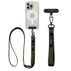 Tech-Protect C65 Rope Crossbody Leash - Olive-thumb-1
