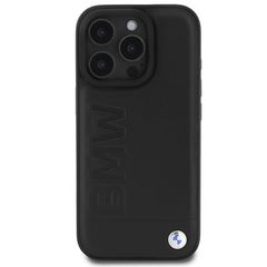 BMW Leather Hot Stamp iPhone 16 Pro Max Case - Black-thumb-2