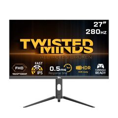 Twisted Minds - Supreme Series Flat 27 FHD - 280HZ 0.5MS Fast IPS HDMI 2.1 Gaming Monitor / Computers