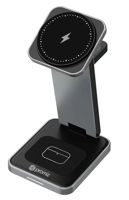 Promiz (PZ-30050) Promiz - 3 in 1 Wireless Charger - 15W (Magsafe compatible) - Foldable