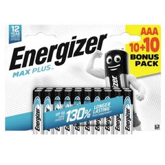 Energizer Max Plus LR03 Αλκαλικές Μπαταρίες AAA 1.5V 20τμχ