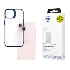 3mk Satin Armor Case+ Blue for Apple iPhone 15 - transparent-thumb-0