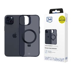 3mk Smoke Case Mag for Apple iPhone 15 plus - black