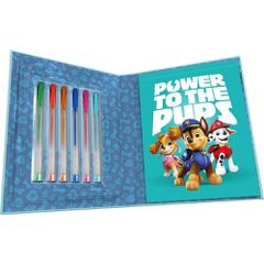 Paw Patrol Activity notebook + 6 gel pens-thumb-1