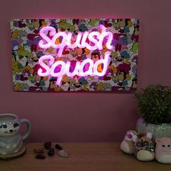 Squishmallows - Squish Squad Neon Wall Light - Neon Pink-thumb-3