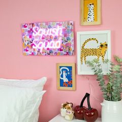 Squishmallows - Squish Squad Neon Wall Light - Neon Pink / Gadgets