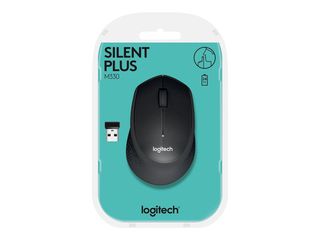 Logitech - M330 Mouse USB Optical Black Wireless / Computers-thumb-1