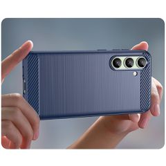 Carbon Case for Samsung Galaxy S24 FE - Blue-thumb-3