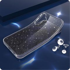 Tech-Protect FlexAir Case for Samsung Galaxy S25 - Clear-Glitter-thumb-1
