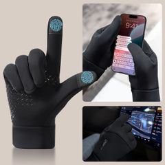 Tech-Protect WG01 Gloves with Touch Tips M - Black-thumb-1