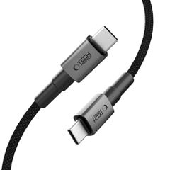 Tech-Protect UltraBoost DNA USB-C PD60W/3A Cable 25cm - Gray-thumb-1