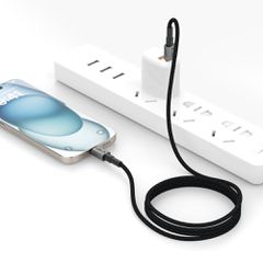 Tech-Protect UltraBoost DNA USB-C PD60W/3A Cable 100cm - Gray-thumb-2