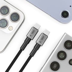 Tech-Protect UltraBoost DNA USB-C PD60W/3A Cable 100cm - Gray-thumb-1