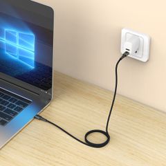 Tech-Protect UltraBoost DNA USB-C PD60W/3A Cable 100cm - Gray-thumb-4