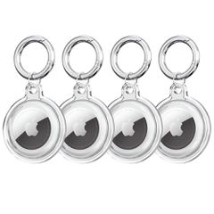 Tech-Protect Icon 4-pack Case for Apple AirTag - Transparent-thumb-1
