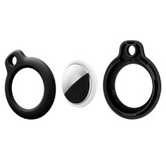 Tech-Protect Rough 2-pack case for Apple AirTag - black-thumb-2