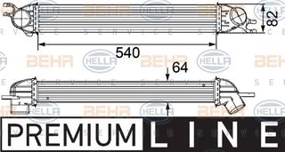 BEHR-HELLA ΨΥΓΕΙΟ INTERCOOLER MINI HELLA 8ML 376 746-451