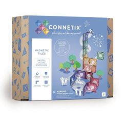 Connetix - Ball Run Expansion Pack - Pastel - 80 Pieces - (CT-P-00080-BR) / Toys